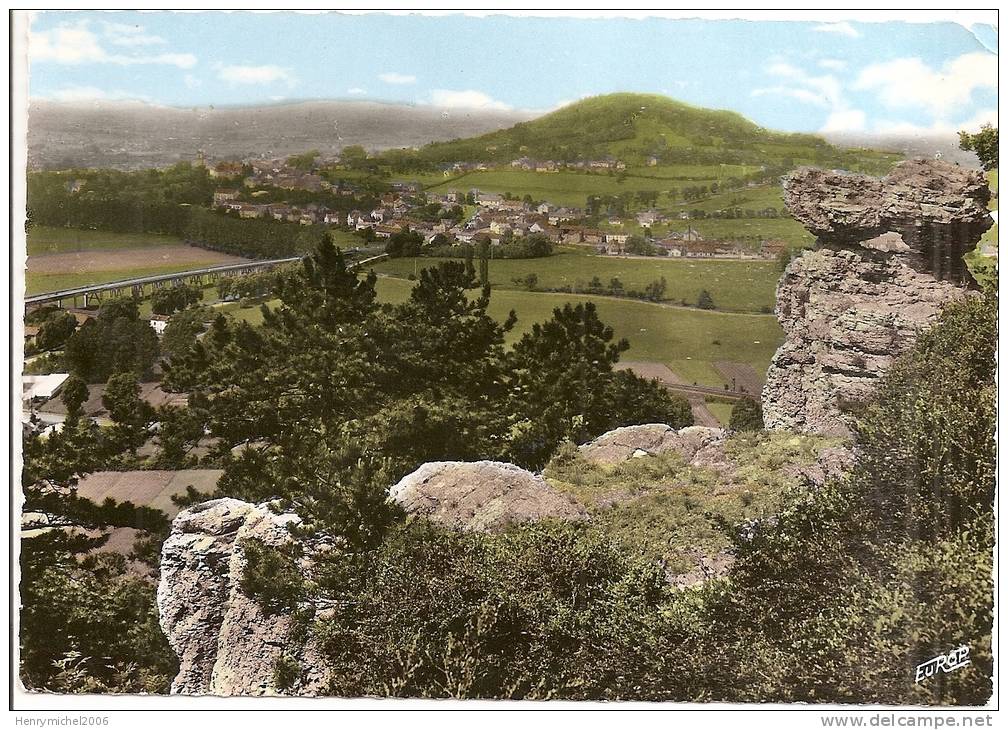 Haute Saone - 70 - Vesoul Vue Générale , 1er Plan Rocher Du Sabot , Au Fond Colline De La Motte , Ed Photo De L'europe - Vesoul