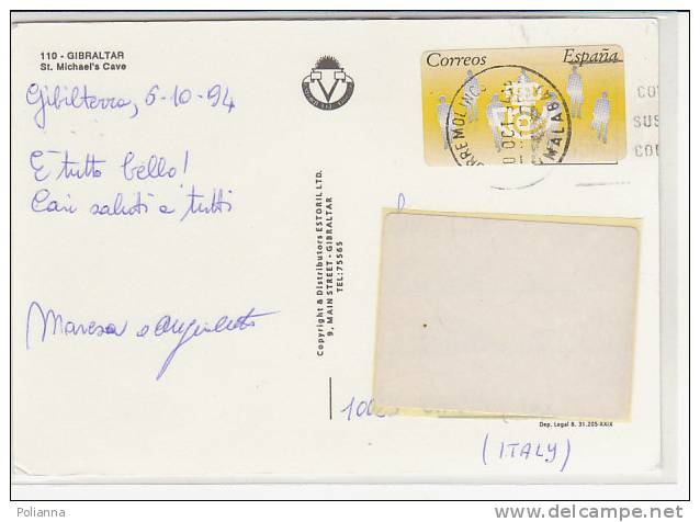 PO6444B# GIBILTERRA - GIBRALTAR - ST.MICHAEL CAVE  VG 1994 - Gibraltar