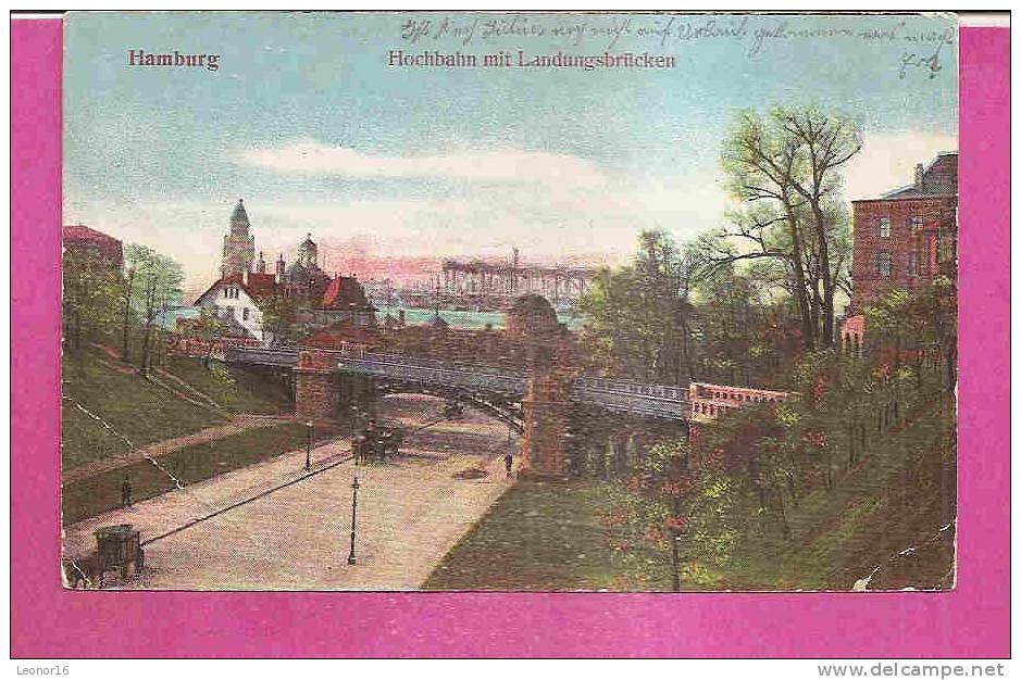 HAMBURG   -   ** HOCHBAHN MIT LANDUNGSBRÜCKEN **    -   Verlag : W.F. Aus HAMBURG   N°/ - Altona