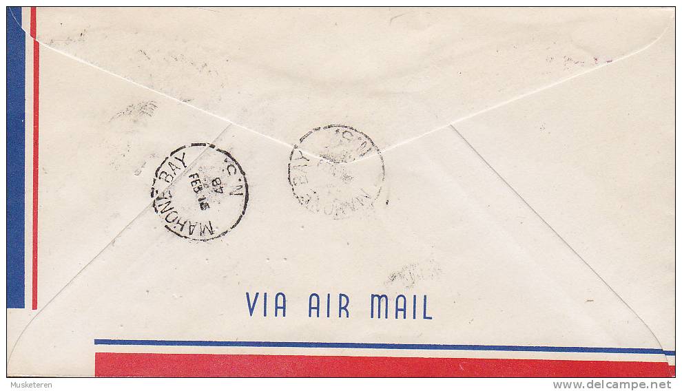 Canada Airmail Par Avion MAHONE BAY 1948 FDC Cover Premier Jour Lettre NOVA SCOTIA Marriage Princess Elizabeth (2 Scans) - ....-1951