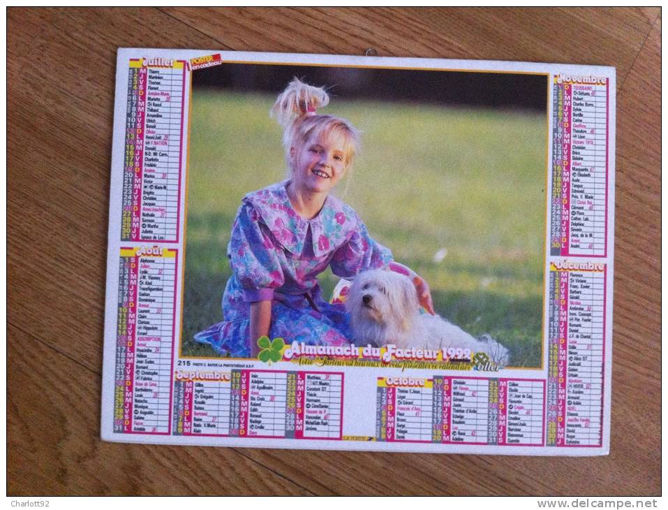 Calendrier Grand Format 1992  OLLERPHOTO VLOO PHOTO BAYER  TRES BON ETAT - Groot Formaat: 1991-00