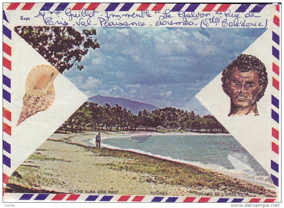 MARCOPHILIE, Lettre, NOUVELLE CALEDONIE, Cachet 1975 De NOUMEA-SUD /1611 - Lettres & Documents