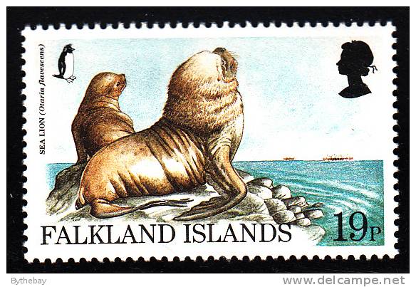 Falkland Islands MNH Scott #687 19p Sea Lion (Otaria Flavescens) - Endangered Species - Falkland