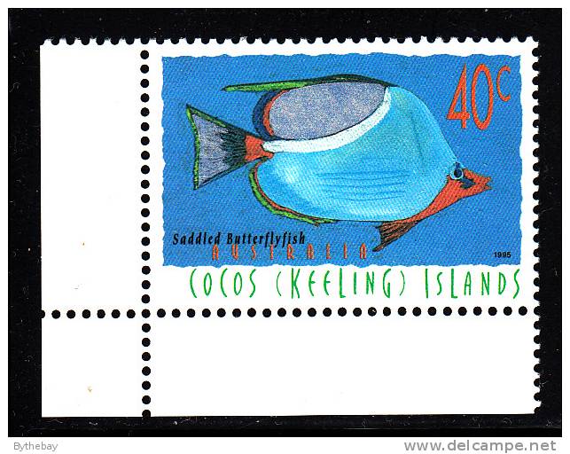 Cocos Islands MNH Scott #306 40c Saddled Butterflyfish - Cocos (Keeling) Islands