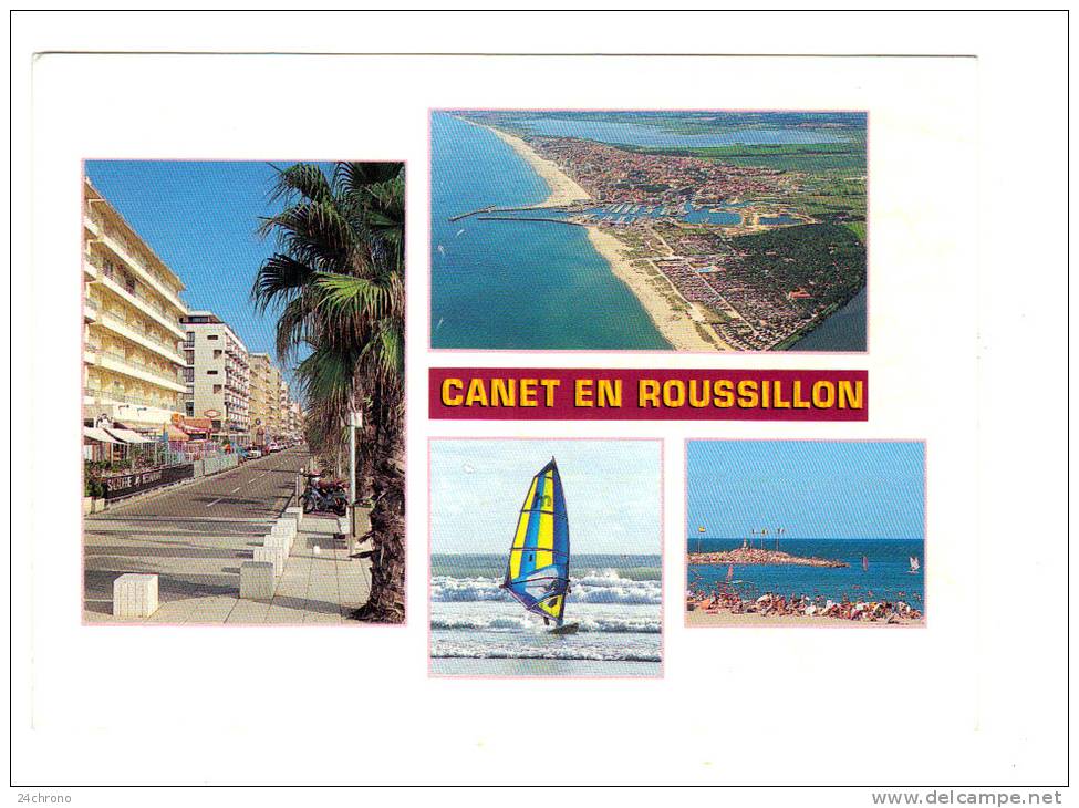 Canet En Roussillon: Multi Vues, Photo Soulayrac, Bouvier, Teissedre (12-4817) - Canet En Roussillon