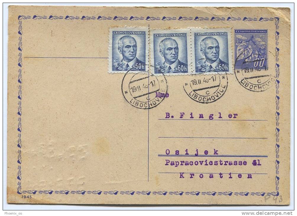 Czech Republic - LIBOCHOVICE, 1946. - Cartes Postales