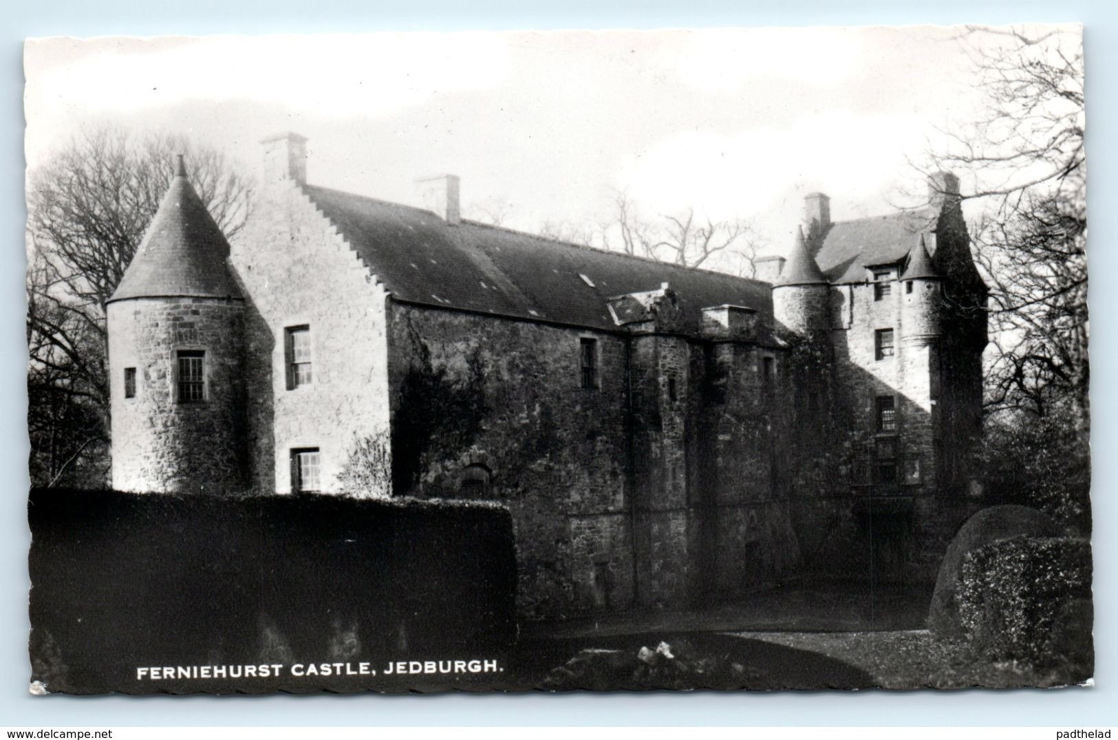 POSTCARD JEDBURGH FERNIEHURST CASTLE SCOTLAND RPPC Unposted - Roxburghshire