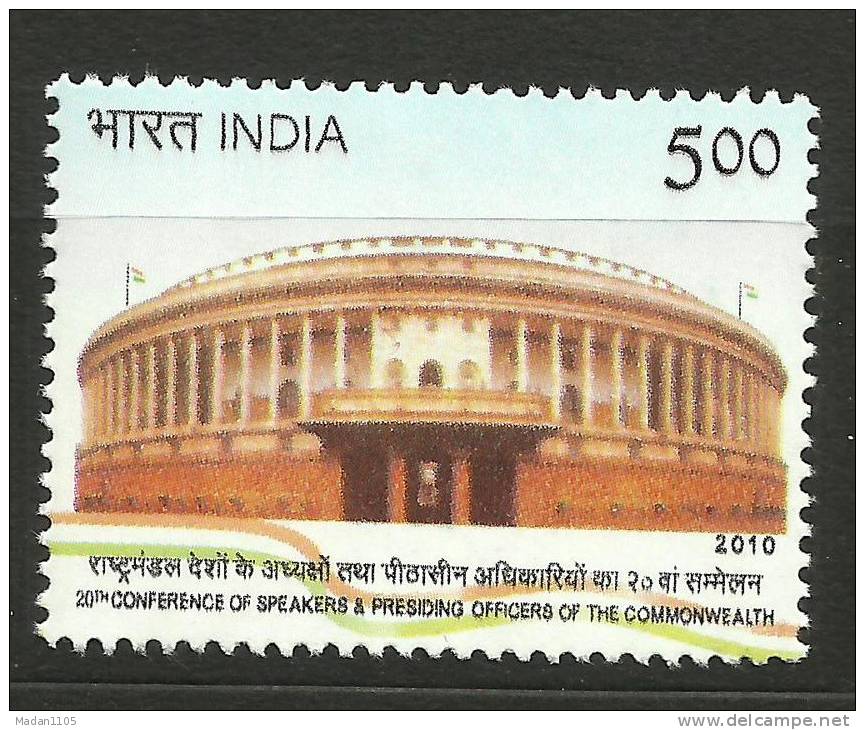 INDIA, 2010, 20th Conference Of Speakers And Presiding Officers Of The Commonwealth, MNH, (**) - Neufs