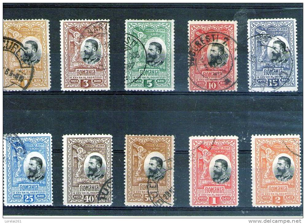 1906 - 25 Anniv. Du Rovaume Mi No 177/186 Et Yv No 182/191  ORIGINAL - Used Stamps