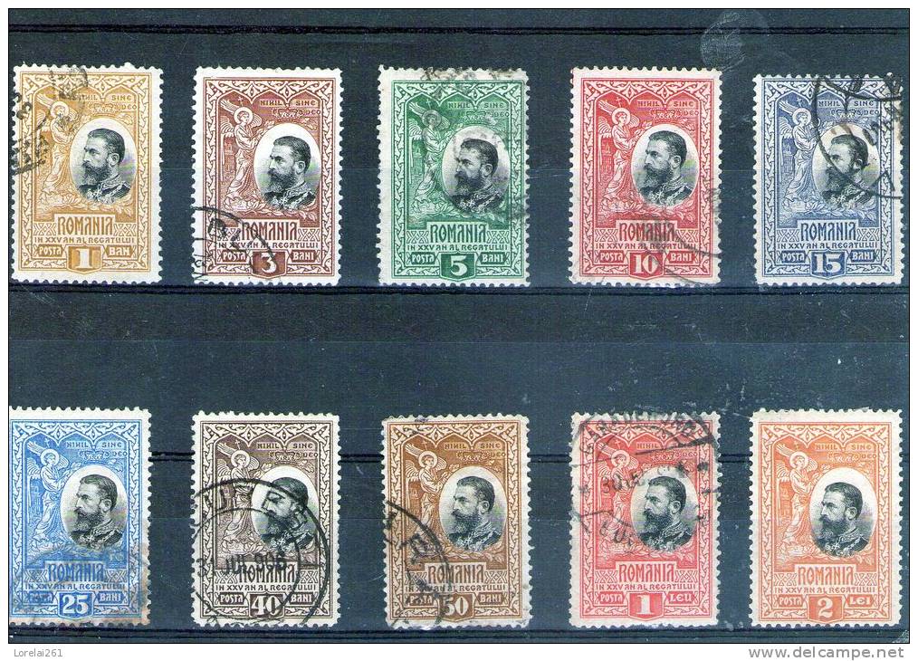 1906 - 25 Anniv. Du Royaume   Mi No 177/186 Et Yv No 182/191  ORIGINAL - Oblitérés
