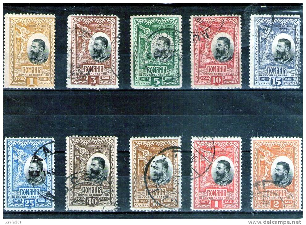 1906 - 25 Anniv. Du Royaume   Mi No 177/186 Et Yv No 182/191  ORIGINAL - Oblitérés