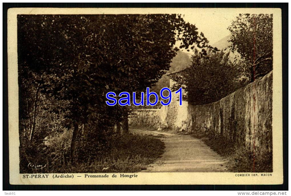Lot De 2 Cartes - Saint Péray -  St Péray -  Promenade De Hongrie- Ruines Du Château De Crussol  - Réf : 27031 - Saint Péray