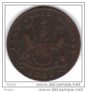 COINS  GRANDE BRETAGNE  INDIA KM 317 5 Cash 1803.   (DP177) - Colonies