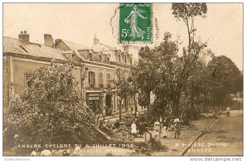 Angers  Catastrophe  Cyclone Du 4 Juillet 1905  Place Grégoire Bordillon - Angers