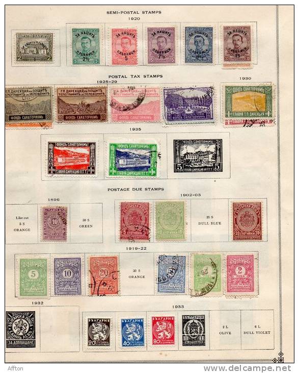 Bulgaria Old Stamps Collection - Collections, Lots & Series