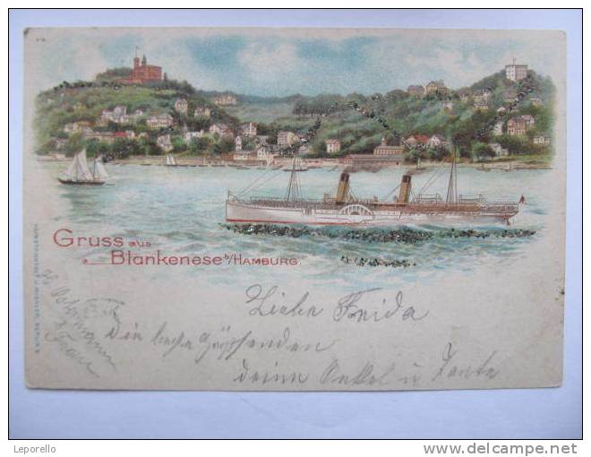 AK BLANKENESE Hamburg Litho 1900  //  D*5719 - Blankenese