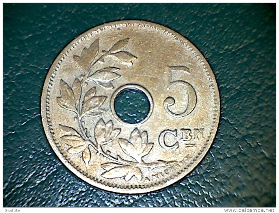1910  5 Centimen Vl - Puntjes Op De IJ / Point Sur Le IJ - 5 Centimes