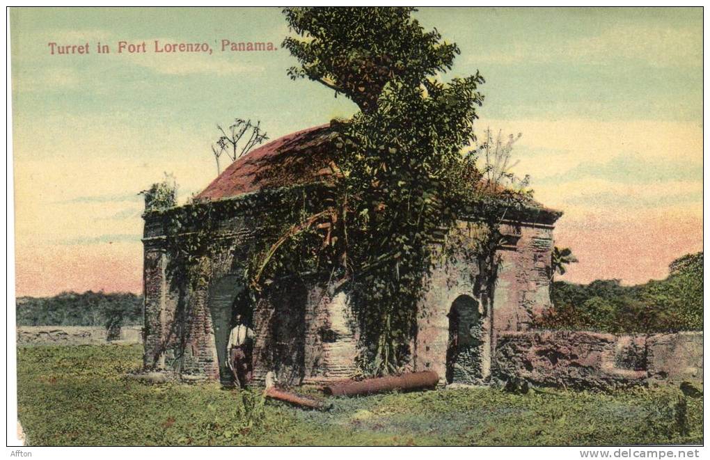 Fort Lorenzo Panama 1905 Postcard - Panama