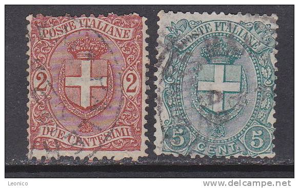 Italien-Italiane 1896 / Mi: 72,73 / I 104 - Oblitérés