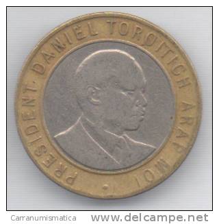 KENIA 10 SHILLINGS 1994 BIMETALLICA - Kenia