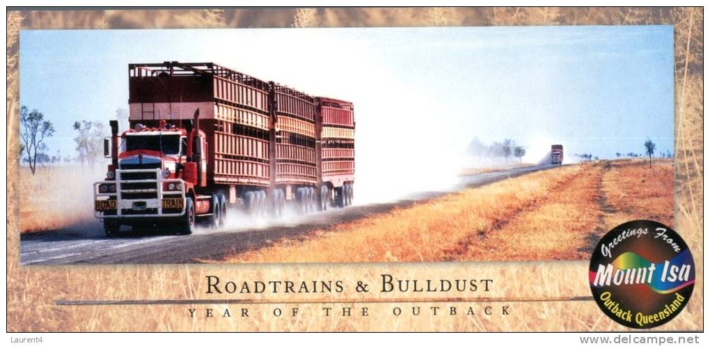 (199) Australia Road Train - Outback Big TRUCK - Camion, Tir