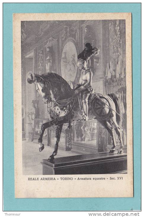 TORINO  -  REALA ARMERIA  -  Armatura Equestre - Sec. XVI -  BELLE CARTE  - - Museos