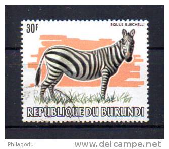 Burundi 1983,  30F Zèbre, 885 Ø légère      VF - Oblitérés