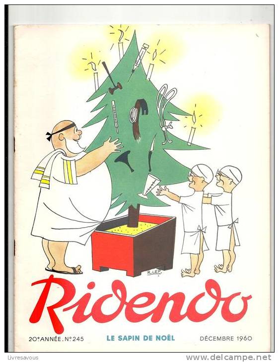 Ridendo, Revue Gaie Pour Le Médecin N°245 De Décembre 1960 Le Sapin De Noël - Medicina & Salud