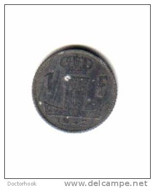 BELGIUM    1  FRANC  1942  (KM# 128) - 1 Franc