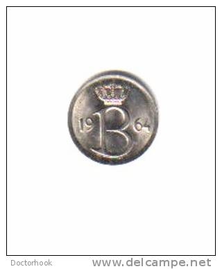 BELGIUM    25  CENTIMES  1964  (KM# 154.1) - 25 Cents