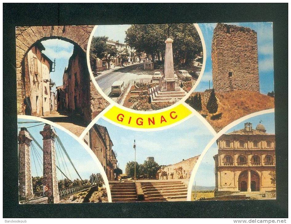 Gignac (Hérault 34) - Multivues ( Pont Monument Aux Morts  ...APA POUX) - Gignac