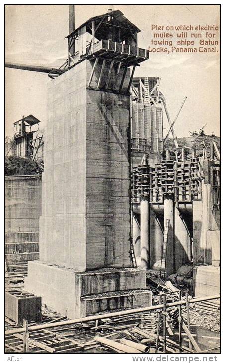Gatun Panama Canal Construction 1905 POstcard - Panama