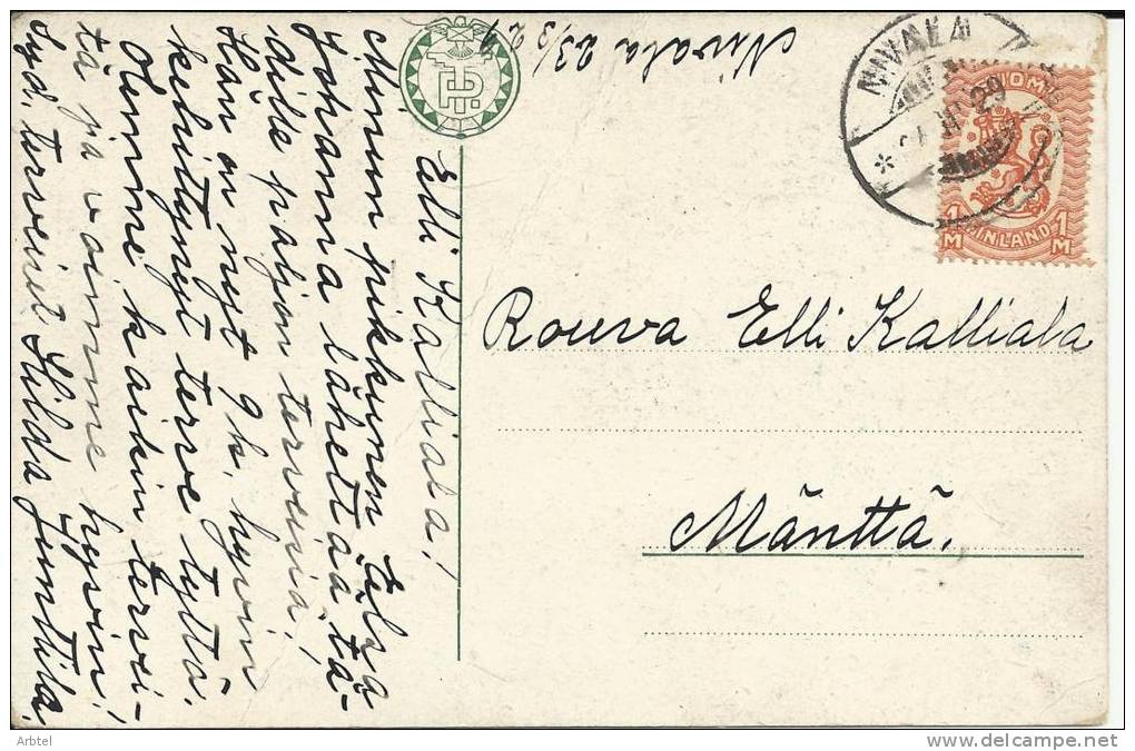 FINLANDIA TP CON MAT NIVALA 1929 - Lettres & Documents