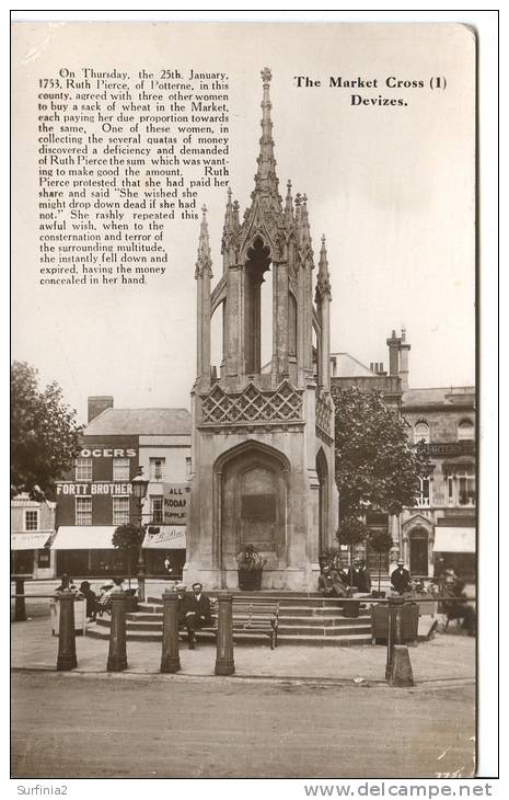 Wi264 - DEVIZES -  THE MARKET CROSS RP - Altri & Non Classificati