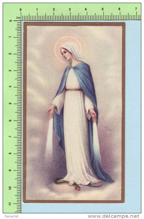 20/115 Canada Gold Ring ( Immaculé Conception ) Image Pieuse Santini Santino Sainte Holy Card - Andachtsbilder
