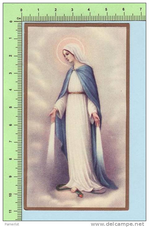 20/115 Canada Gold Ring ( Immaculé Conception ) Image Pieuse Santini Santino Sainte Holy Card - Images Religieuses