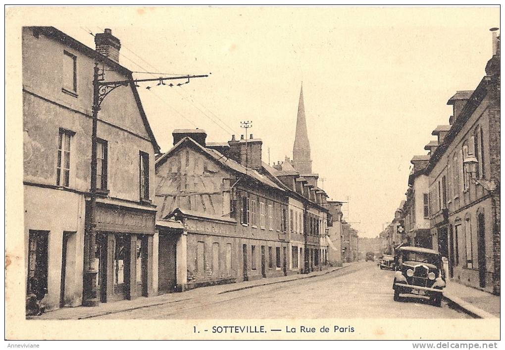 Sotteville - La Rue De Paris - Sotteville Les Rouen