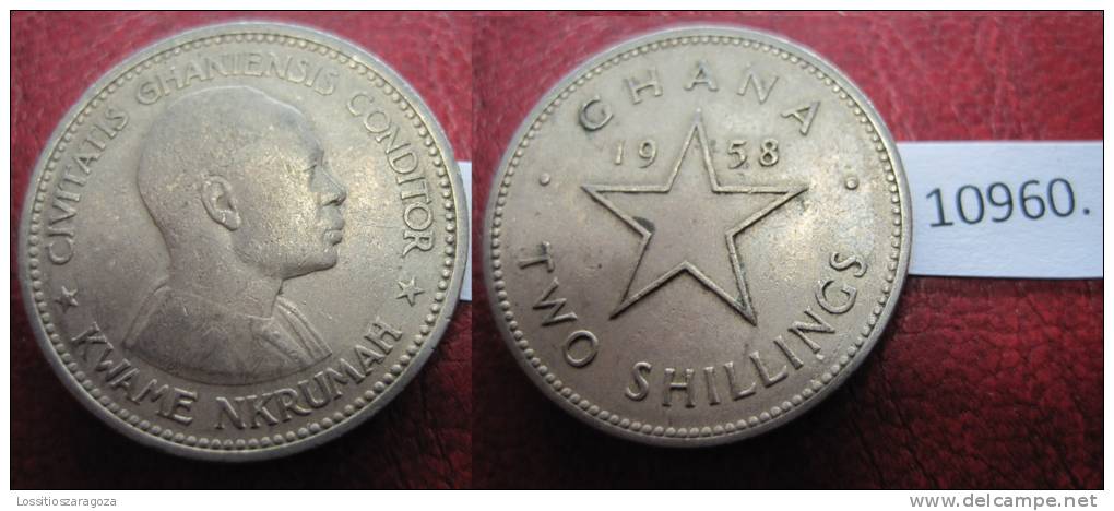 Ghana 2 Shillings 1958 - Otros – Africa