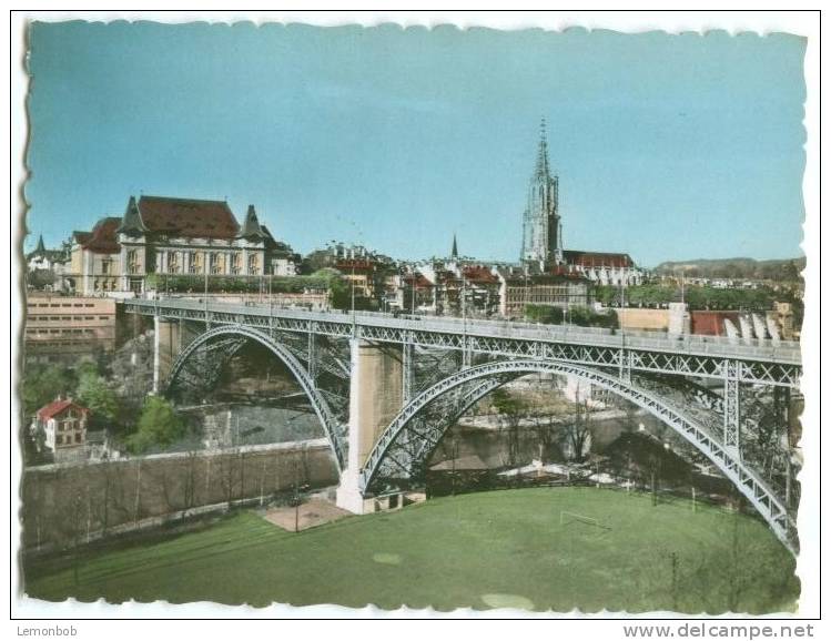 Switzerland, BERN, Kirchenfeld Bridge And The Cathedral 1930s-40s Photo[12590] - Other & Unclassified