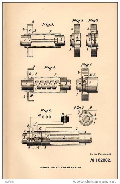 Original Patentschrift - Dr. Alfred Amsler In Schaffhausen , Schweiz , 1905 , Apparat Zur Stroboskop - Messung  !!! - Documents Historiques