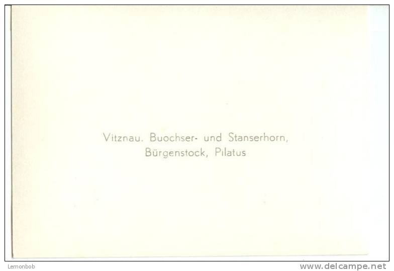 Switzerland, Burgenstock, Pilatus, Mini Photo [12608] - Other & Unclassified