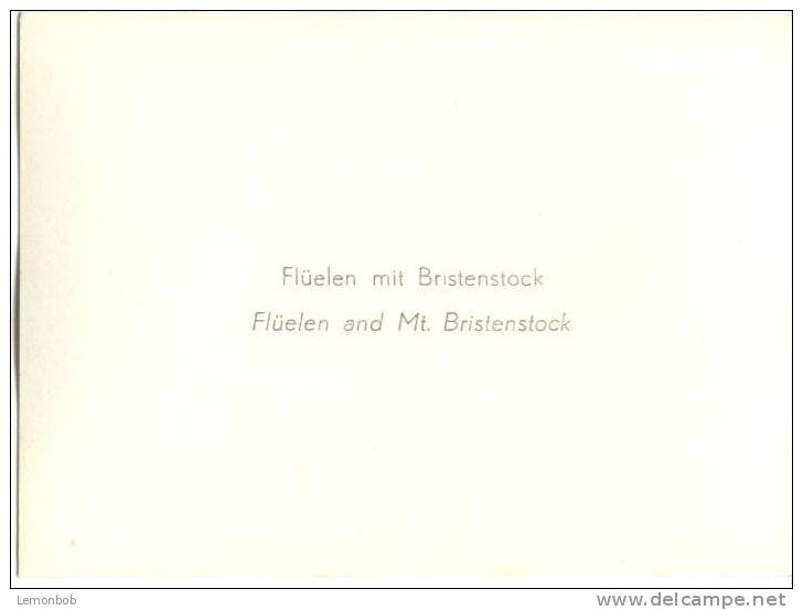Switzerland, Fluelen And Mt. Bristenstock, Mini Photo [12611] - Other & Unclassified