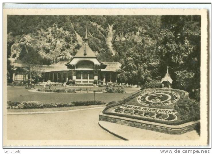 Switzerland, Interlaken, Kursaal Mit Blumenuhr Mini Photo [12617] - Other & Unclassified