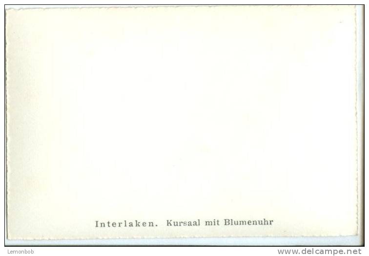 Switzerland, Interlaken, Kursaal Mit Blumenuhr Mini Photo [12617] - Other & Unclassified