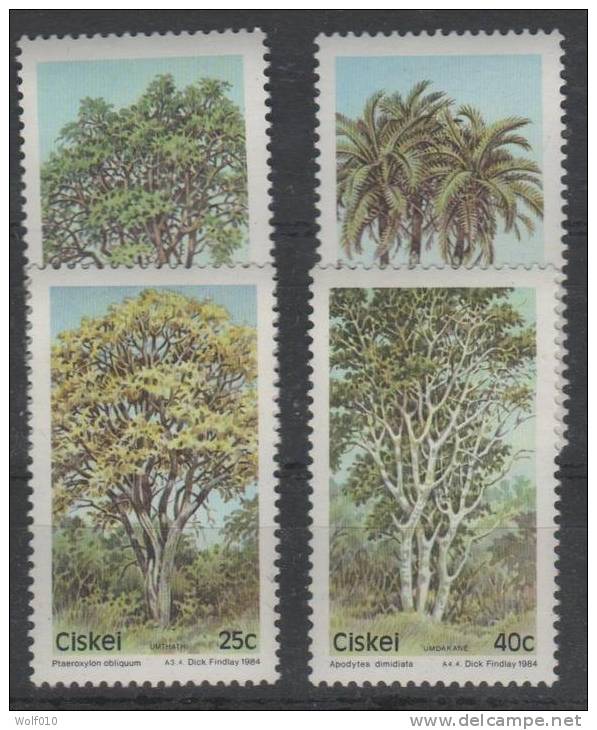 South Africa. Ciskei. Trees. 1984. MNH  Set. SCV = 1.45 - Ciskei