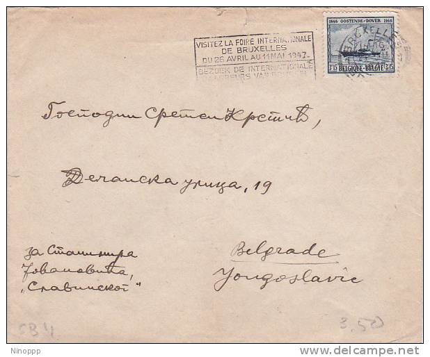 Belgium 1947  Ship Stamp On Cover - Used Stamps