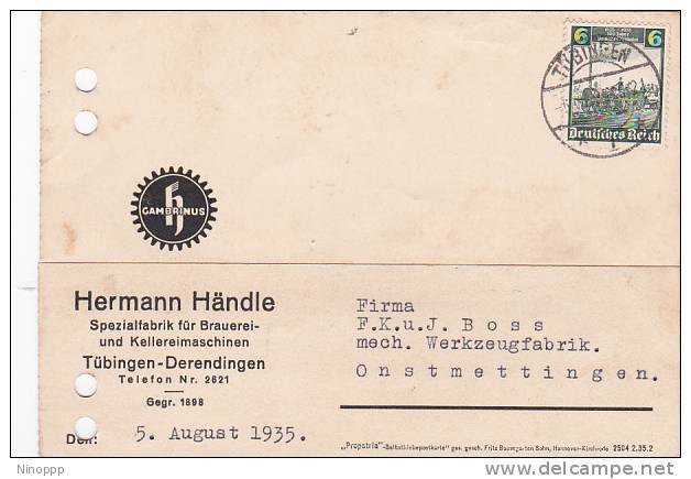 Germany 1935 Postal Card - Other & Unclassified