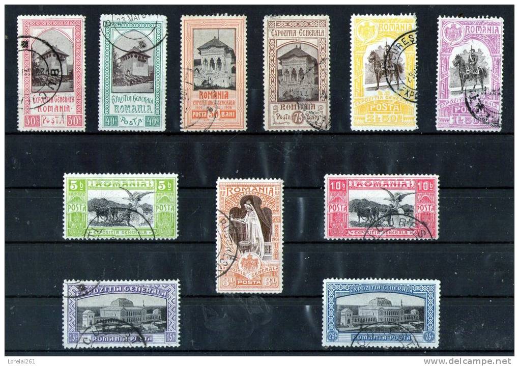 1906 - Exposition De Bucarest  Mi No 197/207 Et Yv No 192/202 (120 Euro/michel) - Used Stamps