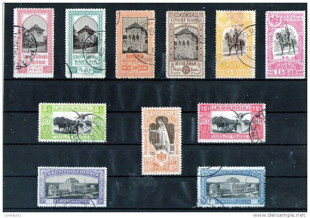 1906 - Exposition De Bucarest  Mi No 197/207 Et Yv No 192/202 (120 Euro/michel) - Used Stamps