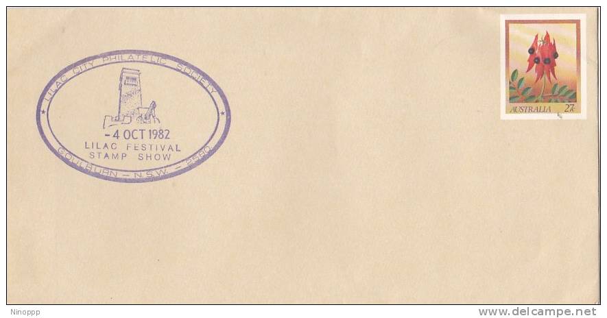 Australia 1982 Lilac Festival Stamp Show PSE - Postal Stationery